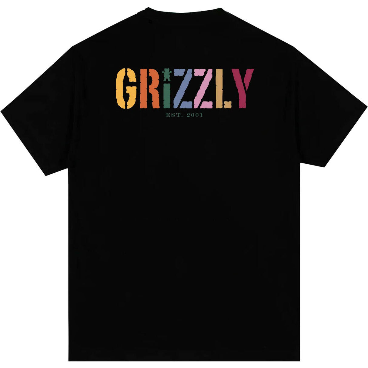 Grizzly Terracotta T Shirt - Black