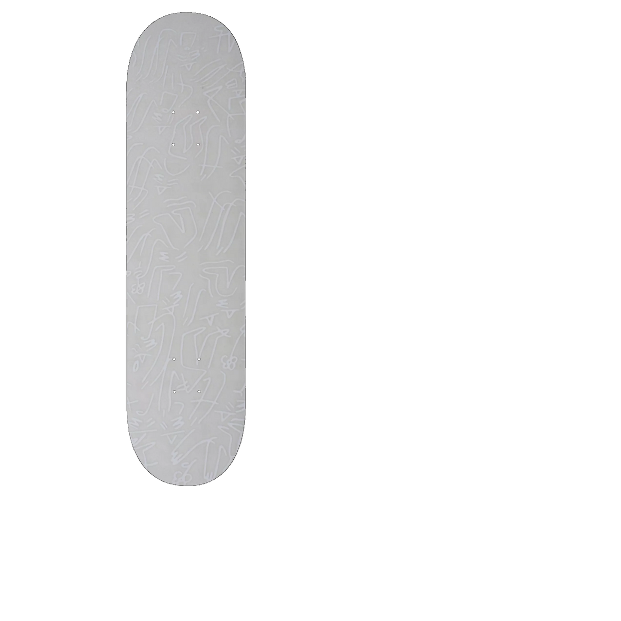 Grizzly X Lucas Beaufort Doodle Skateboard Grip Tape - Clear