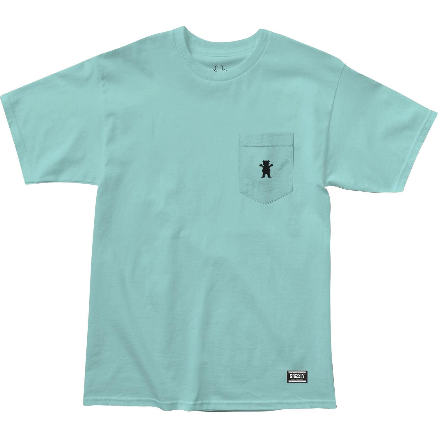 Grizzly OG Bear Pocket T Shirt - Mint