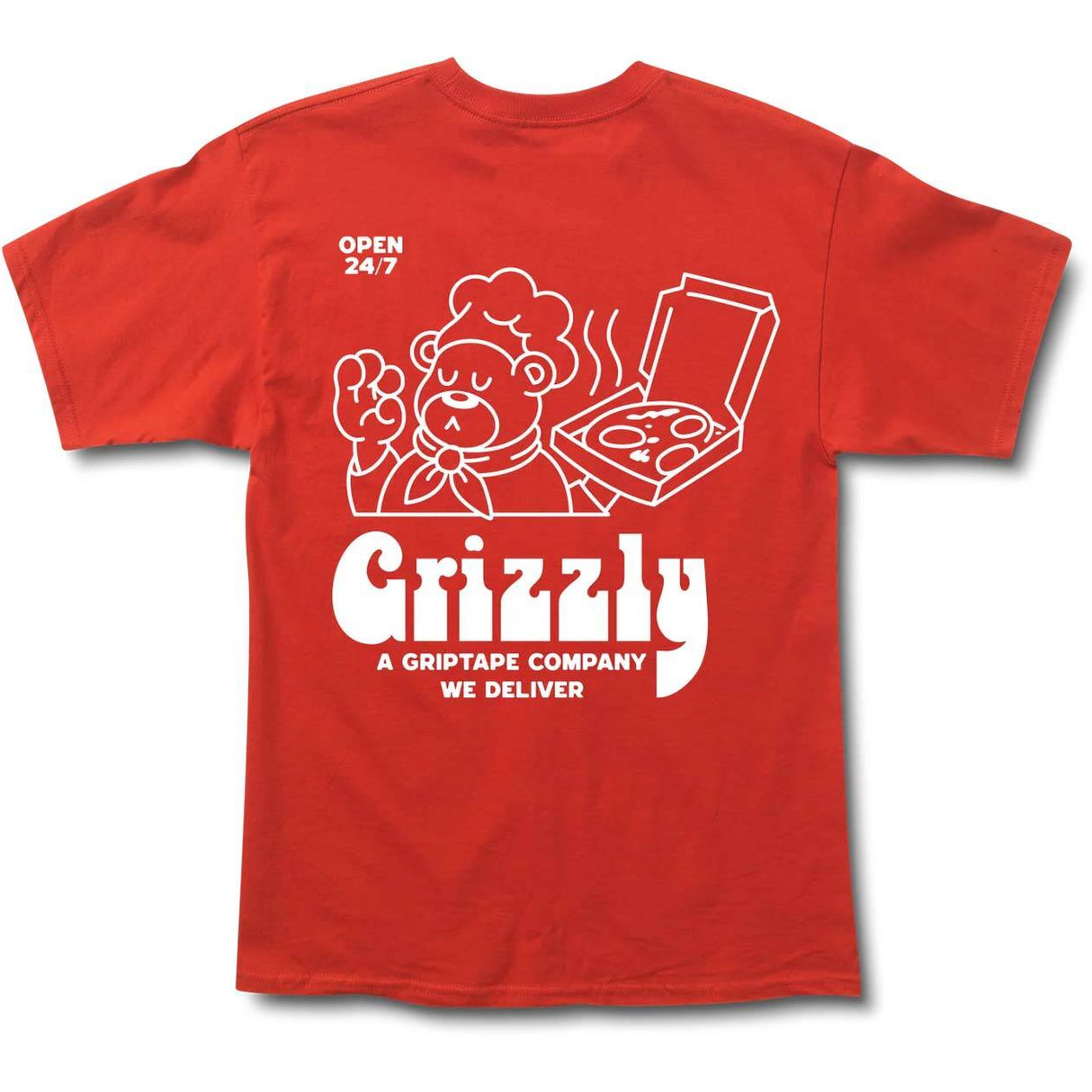 Grizzly By The Slice T Shirt - Red