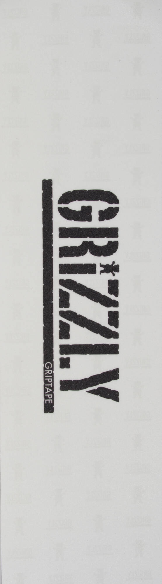Grizzly Clear Stamp Skateboard Grip Tape - Clear