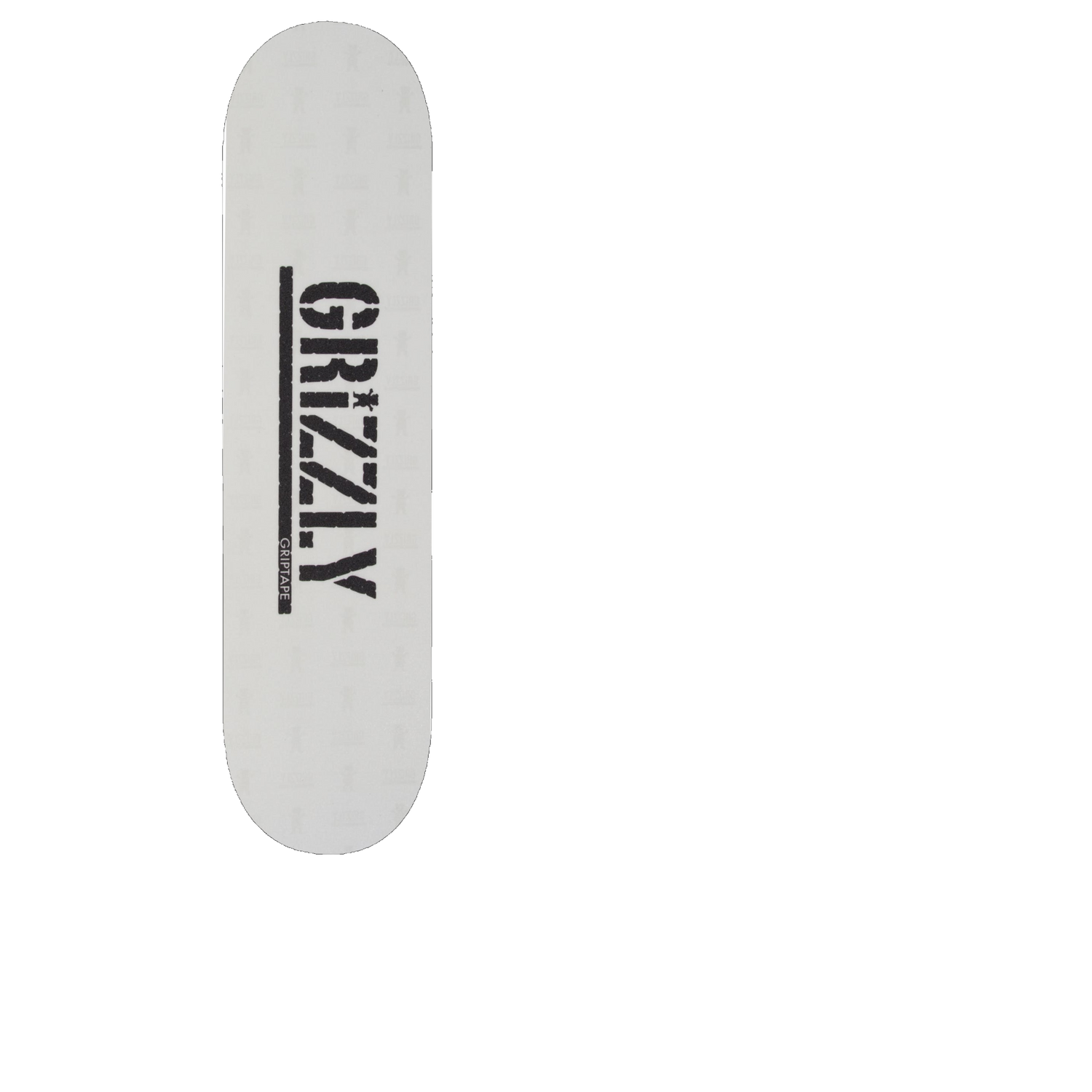 Grizzly Clear Stamp Skateboard Grip Tape - Clear