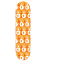 Grizzly Positive Bears Print Skateboard Grip Tape - Orange