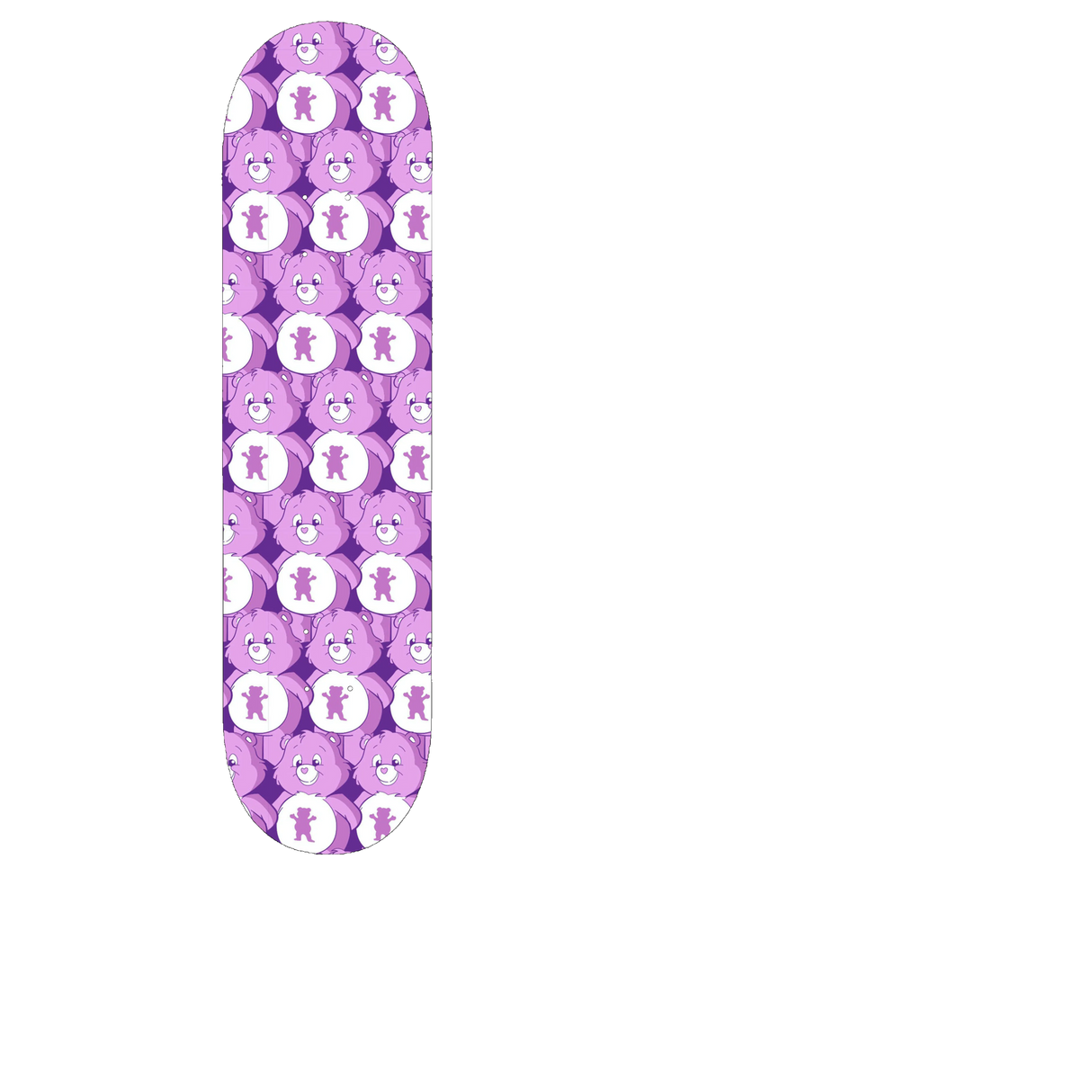 Grizzly Positive Bears Print Skateboard Grip Tape - Purple