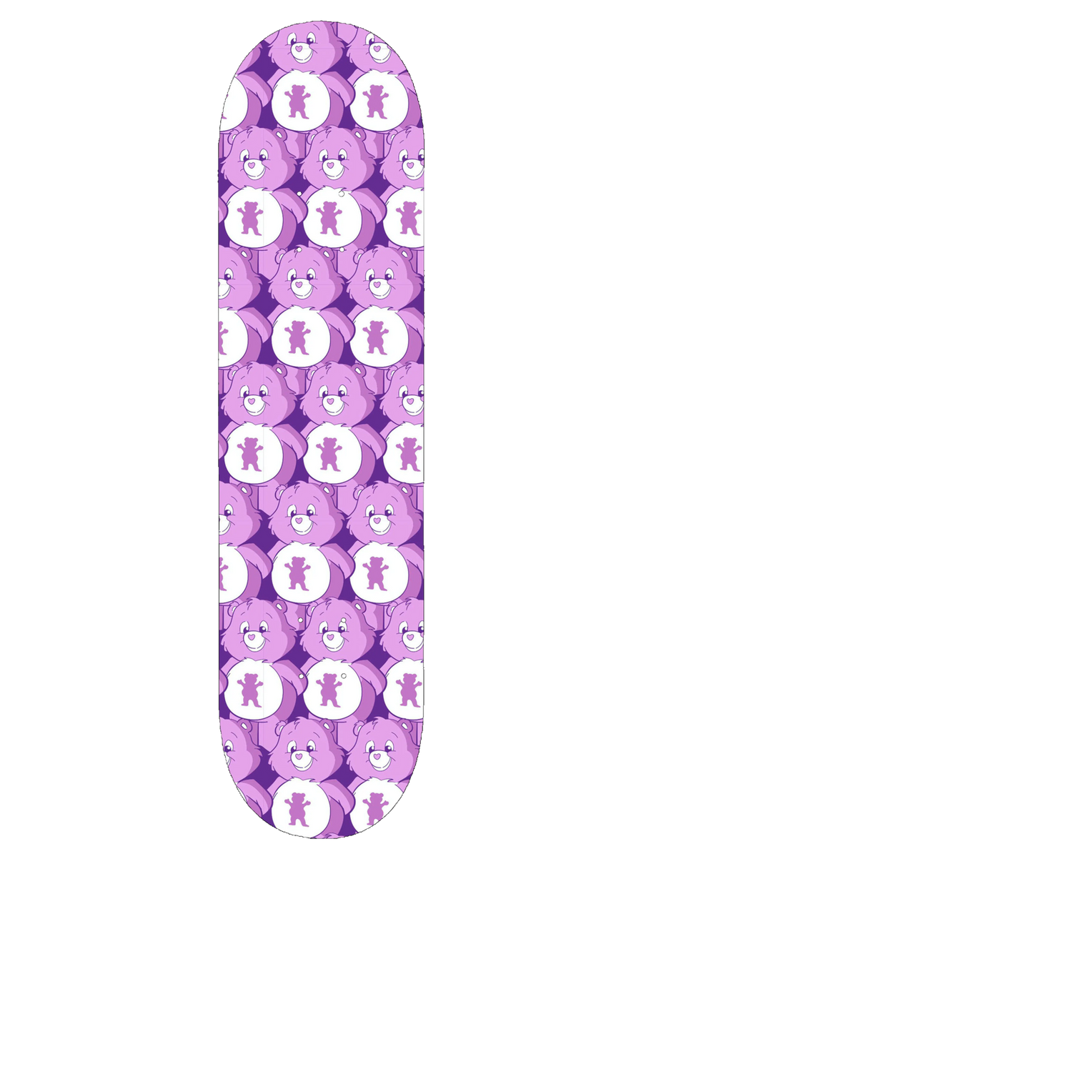 Grizzly Positive Bears Print Skateboard Grip Tape - Purple