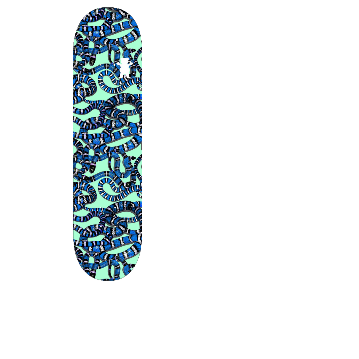 Grizzly Snake Eyes Skateboard Grip Tape - Blue