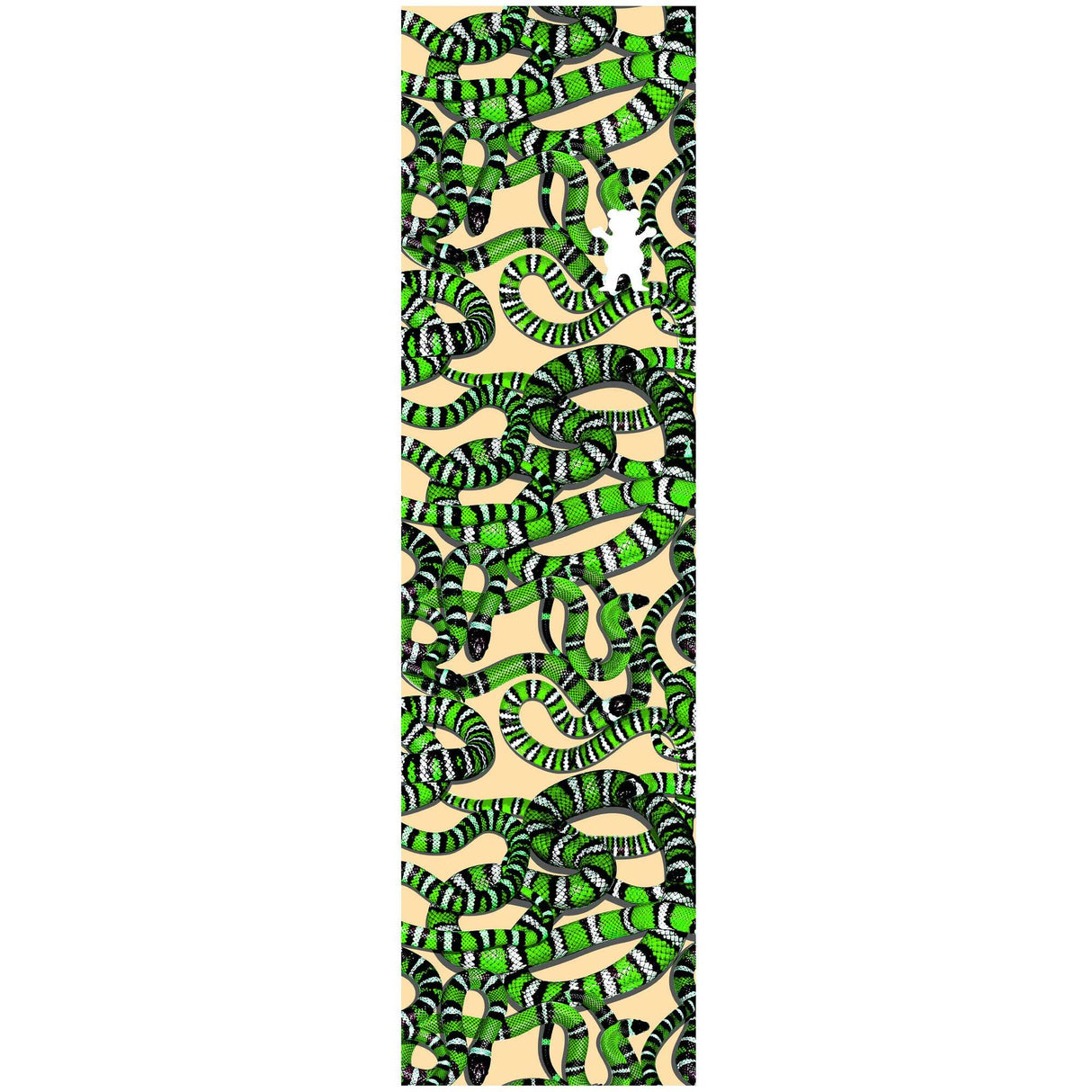 Grizzly Snake Eyes Skateboard Grip Tape - Green