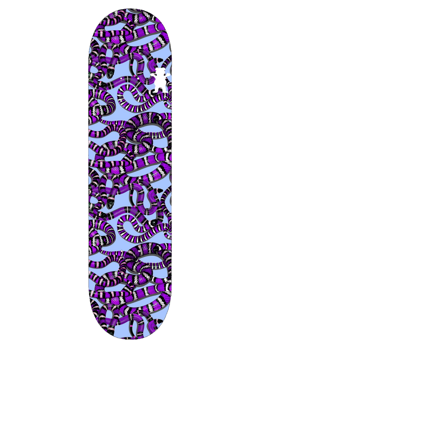 Grizzly Snake Eyes Skateboard Grip Tape - Purple
