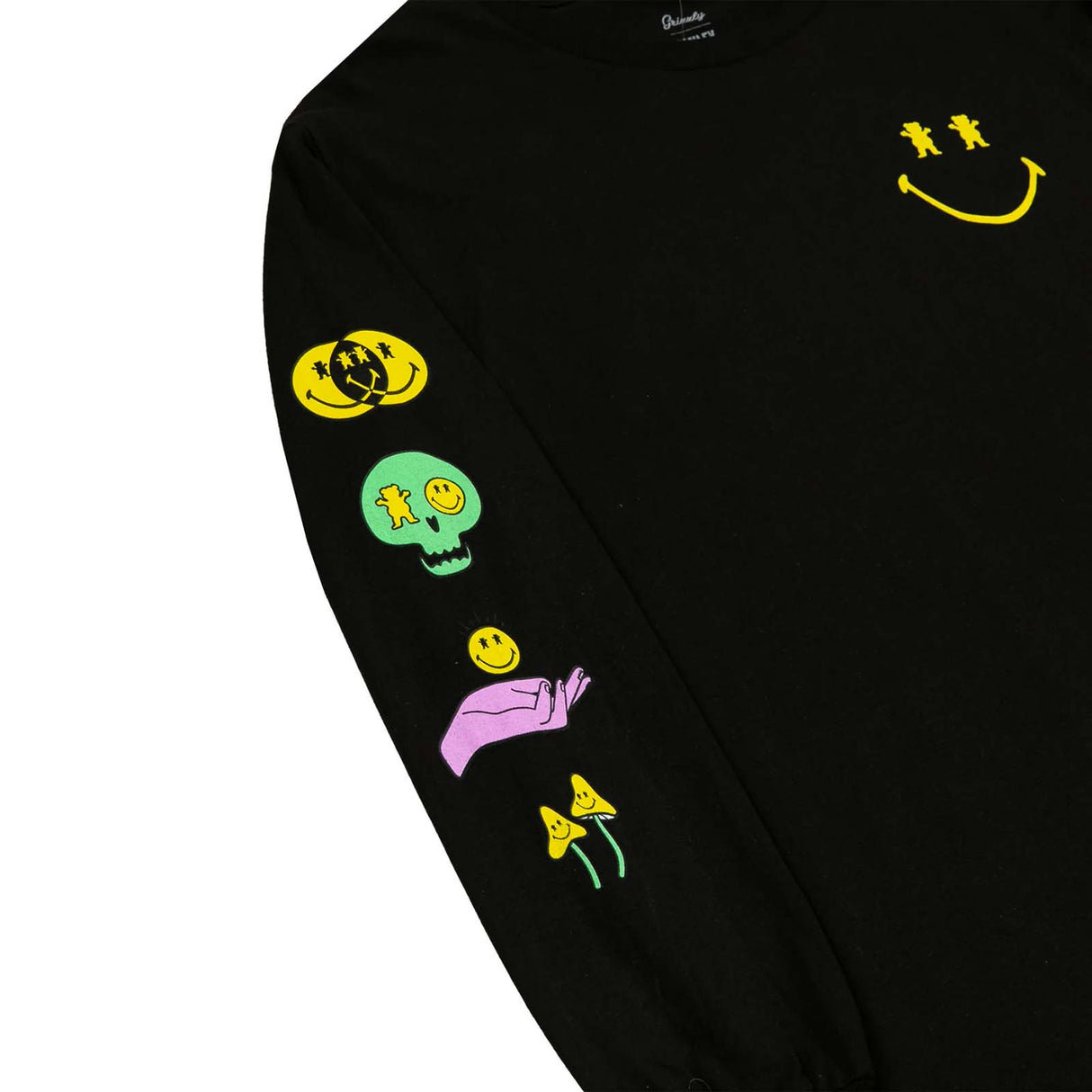Grizzly Big Smile L/S T Shirt - Black