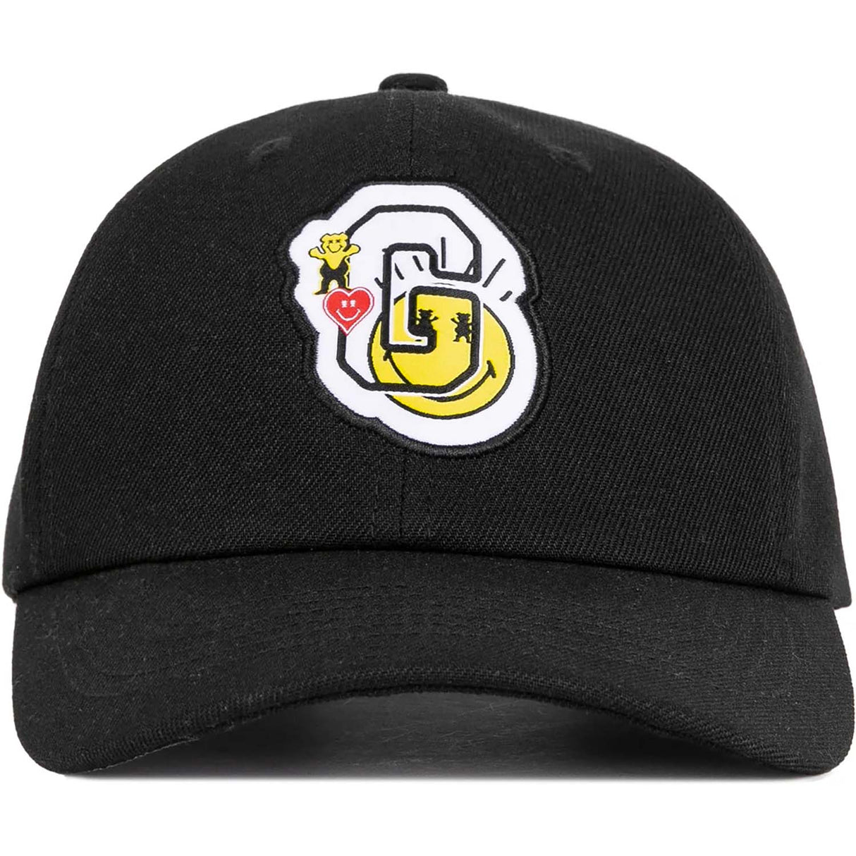 Grizzly x SmileyWorld Dad Hat - Black