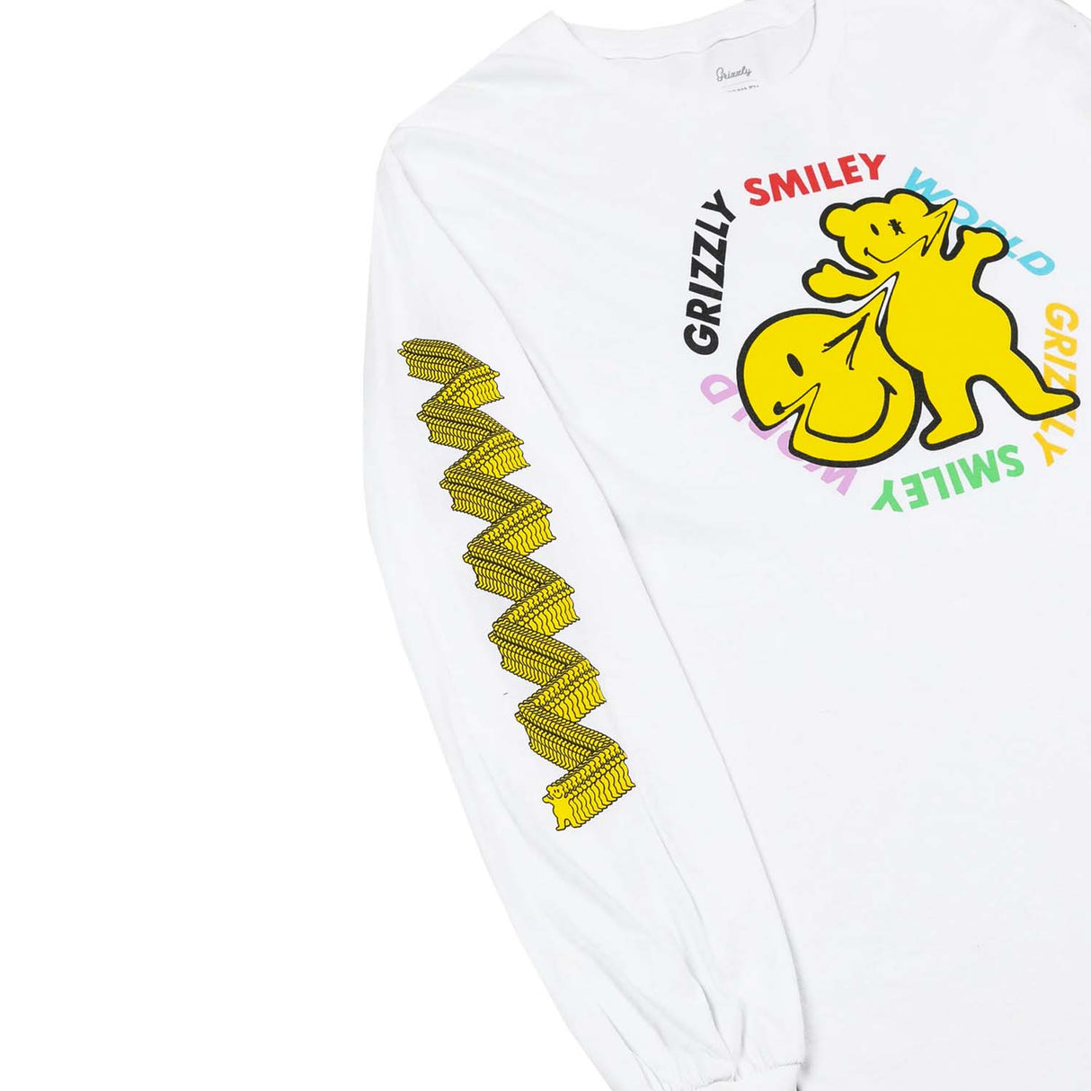 Grizzly x SmileyWorld L/S T Shirt - White