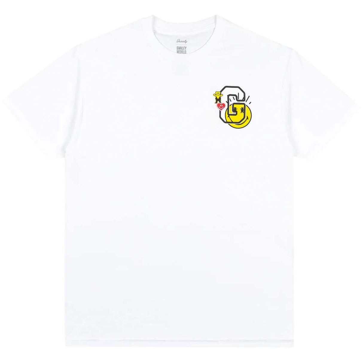 Grizzly x SmileyWorld T Shirt - White