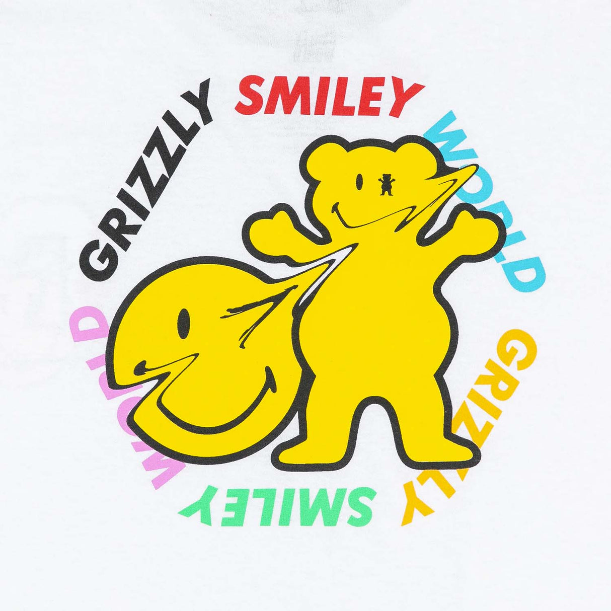 Grizzly x SmileyWorld T Shirt - White