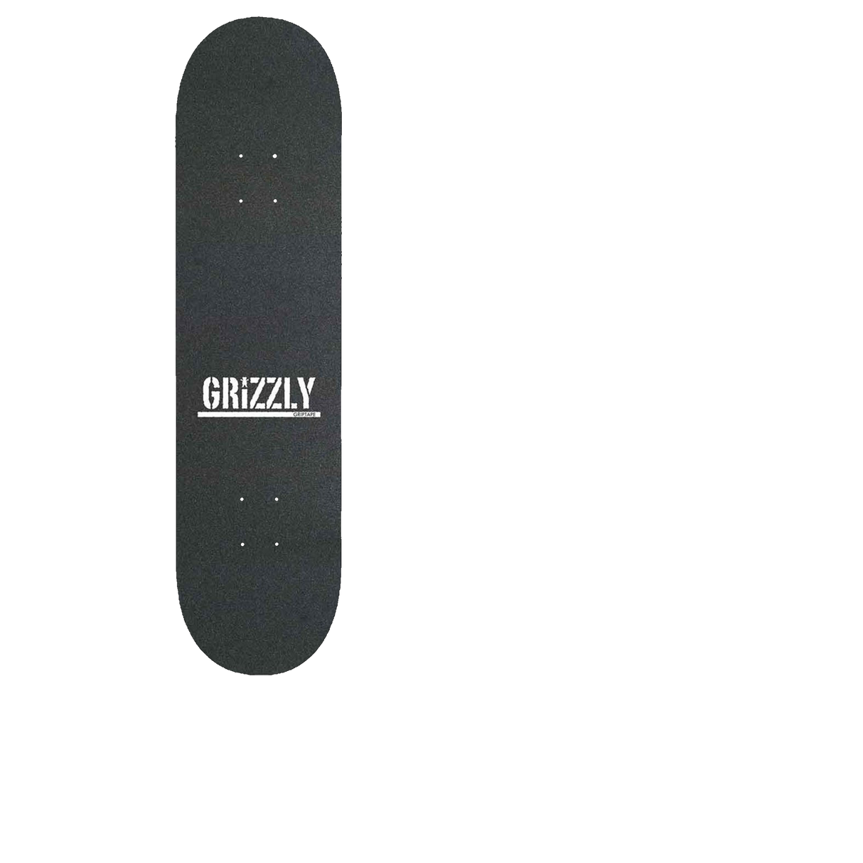 Grizzly Tramp Stamp Skateboard Grip Tape - Black