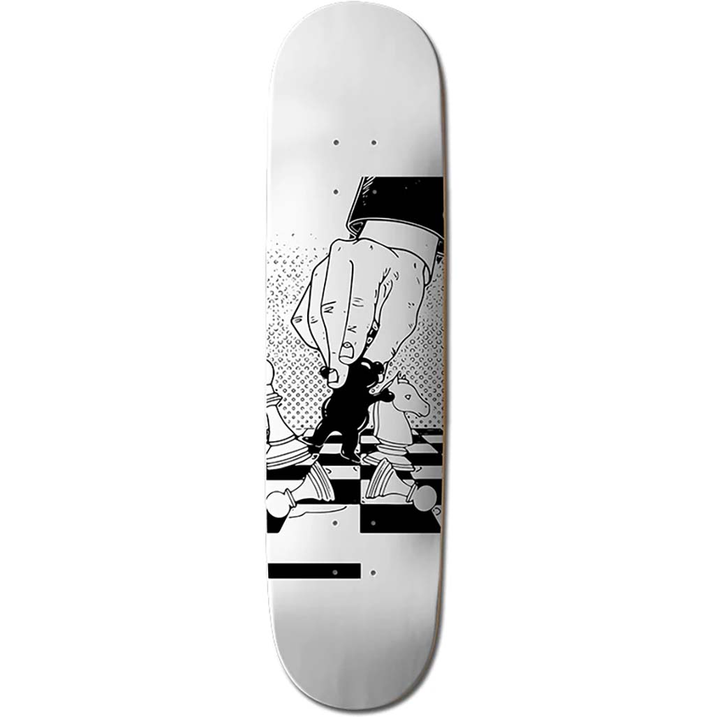 Grizzly Checkmate Skateboard Deck 8.25"