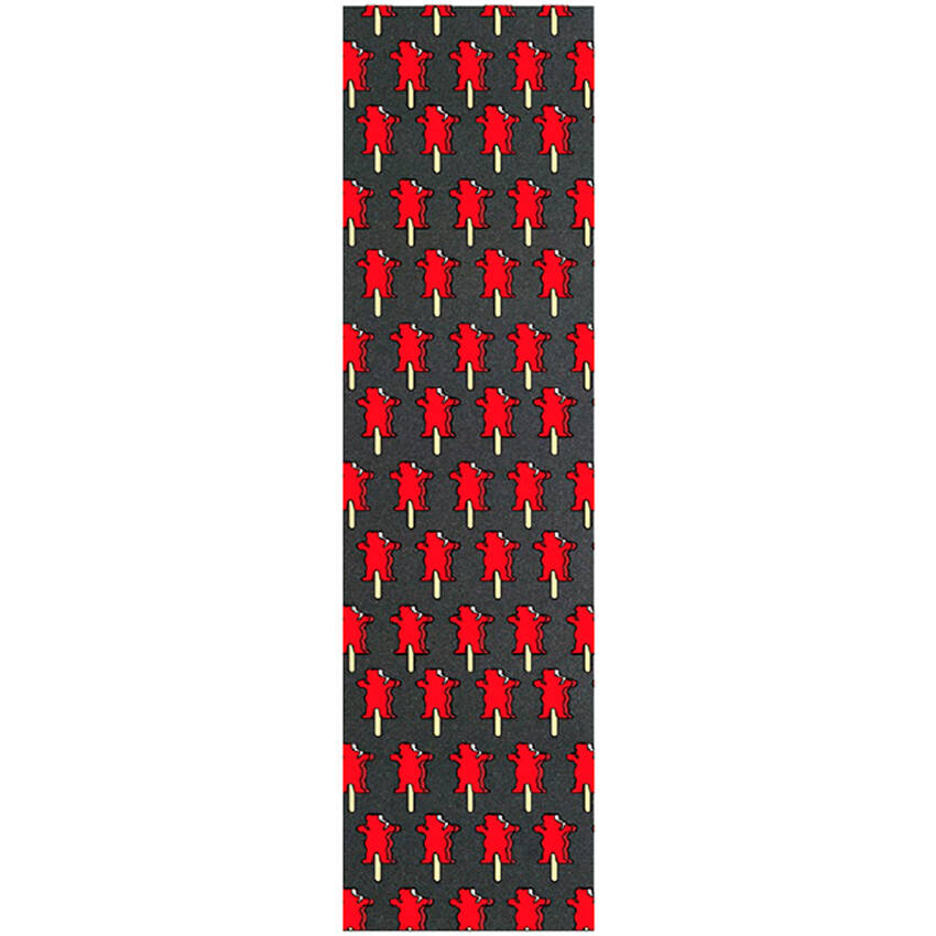 Grizzly OG Bear Ice Cream Skateboard Grip Tape - Red
