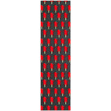 Grizzly OG Bear Ice Cream Skateboard Grip Tape - Red