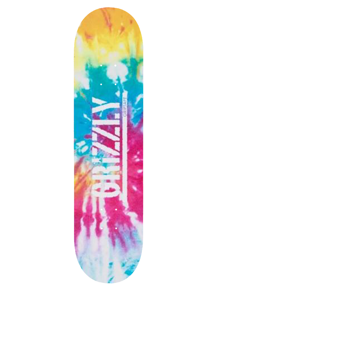 Grizzly Tie-Dye Stamp Skateboard Grip Tape - 2
