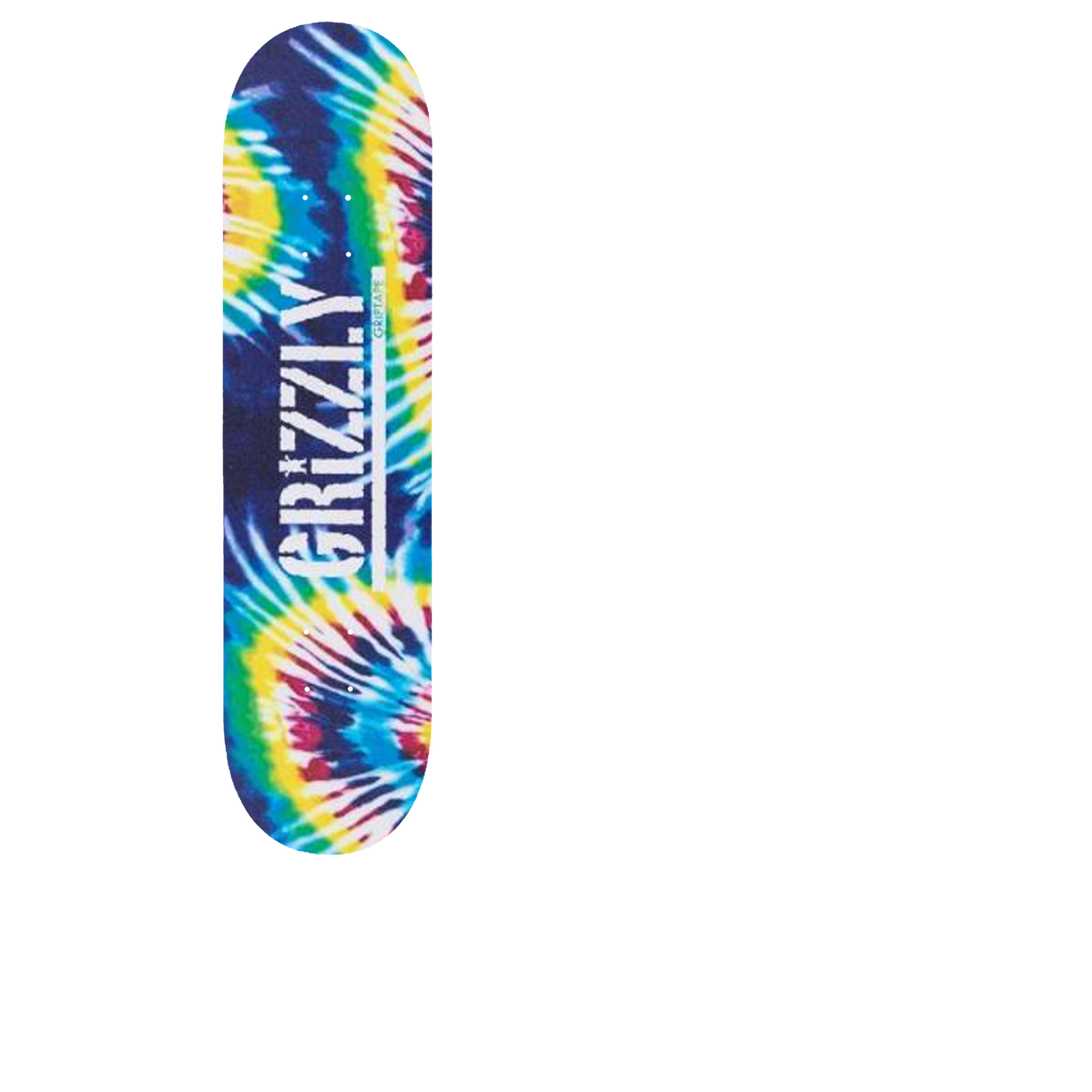 Grizzly Tie-Dye Stamp Skateboard Grip Tape - 5