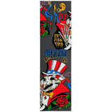 Grizzly Don't Even Trip Skateboard Grip Tape - Black 9"