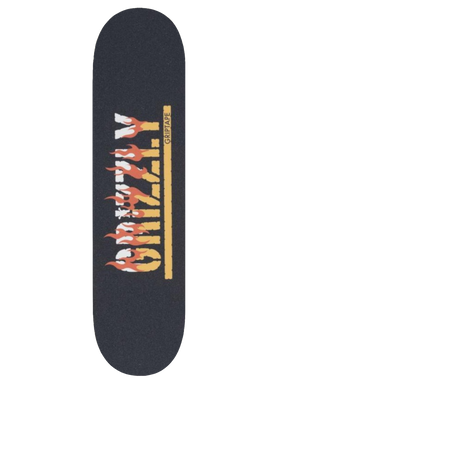 Grizzly Firestarter Skateboard Grip Tape - Black 9"
