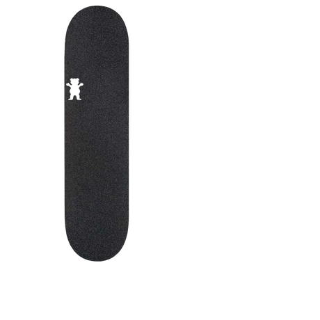 Grizzly Goofy Cutout Skateboard Grip Tape - Black 9"