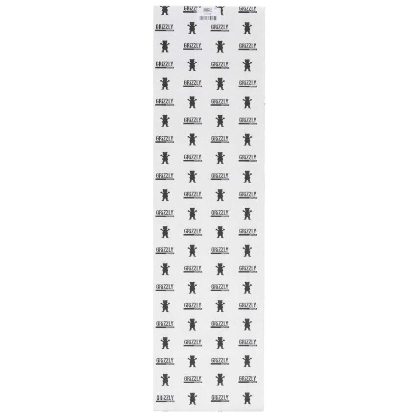 Grizzly Mini Stamp Skateboard Grip Tape - Black 9"