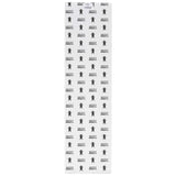 Grizzly Mini Stamp Skateboard Grip Tape - Black 9"