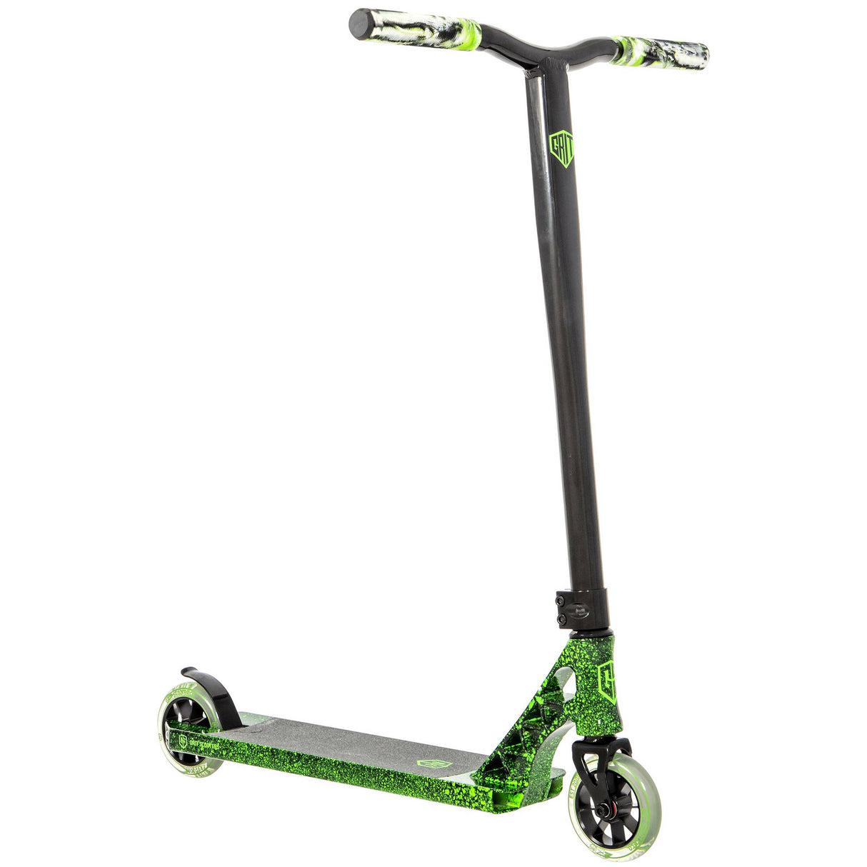Grit 2021 Elite Stunt Scooter - Black/Green Marble/Black