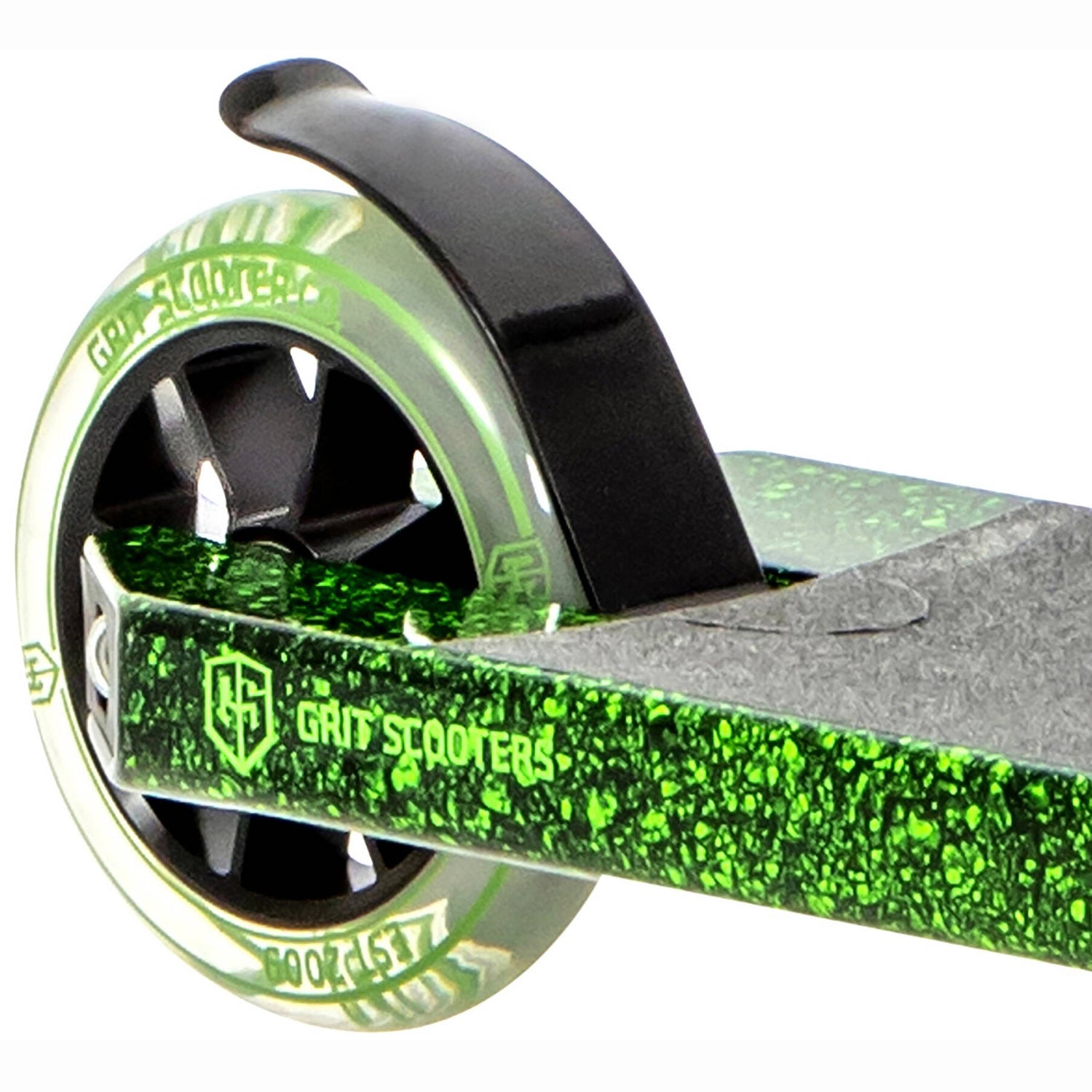 Grit 2021 Elite Stunt Scooter - Black/Green Marble/Black