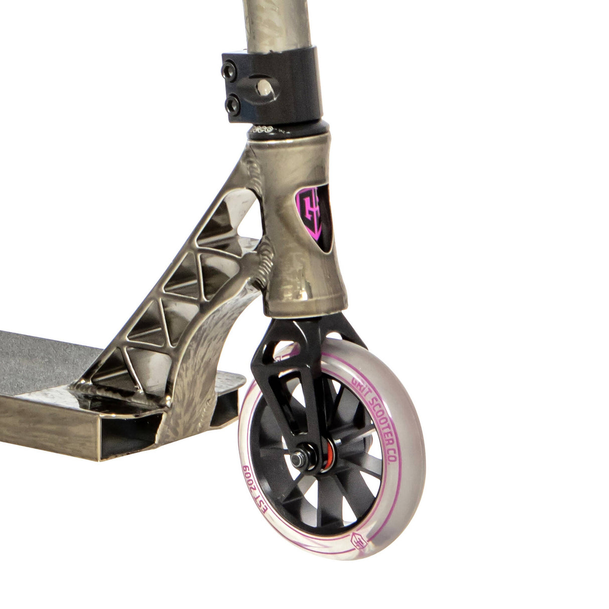 Grit 2021 Invader Stunt Scooter - Vapor Black/Satin Laser
