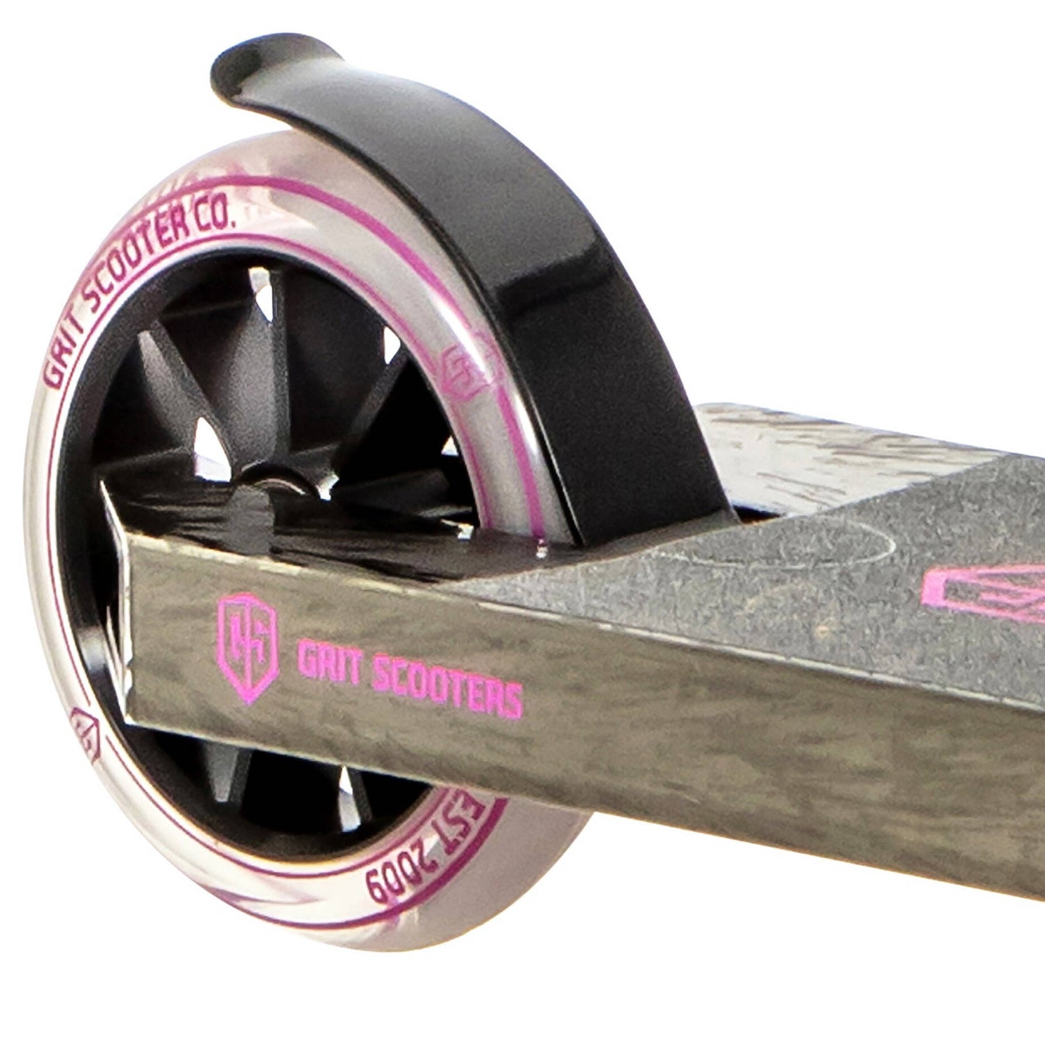 Grit 2021 Invader Stunt Scooter - Vapor Black/Satin Laser