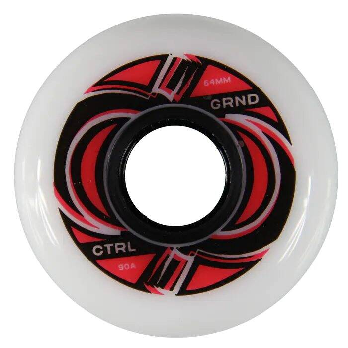 Ground Control 64mm 90A Inline Skate Wheels - White