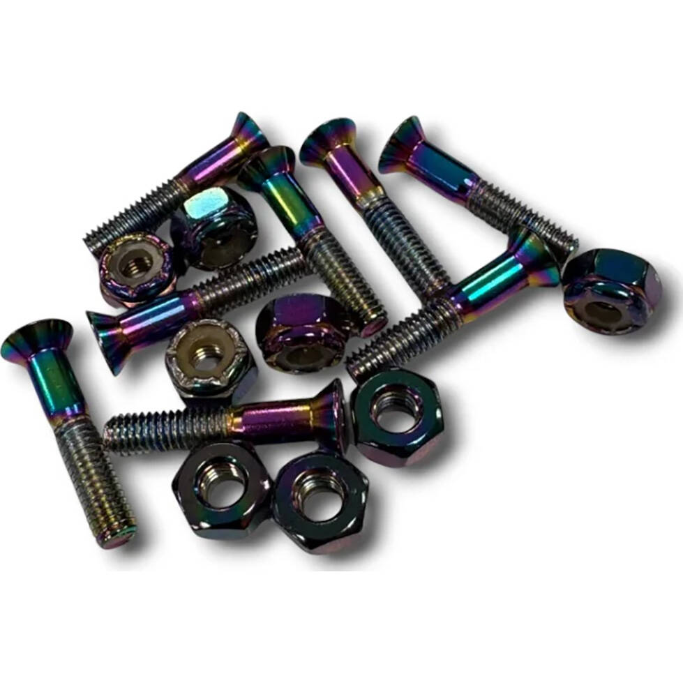 G-Tool Allen Skateboard Truck Bolts - Rainbow 1"