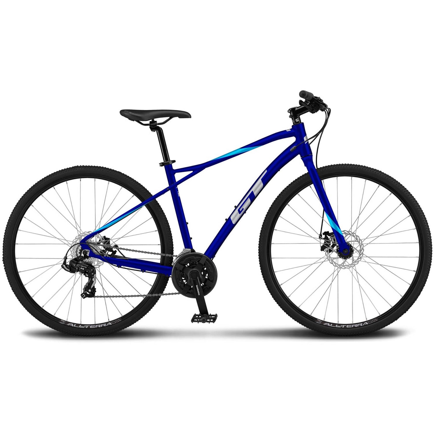 GT Transeo Sport M Hybrid Bike - Blue