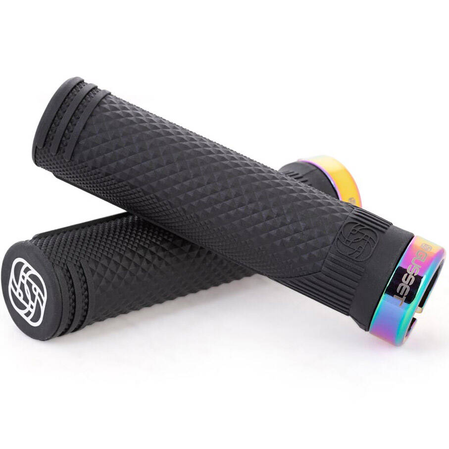 Gusset Lock-On Extra Soft BMX Grips - Oil Slick