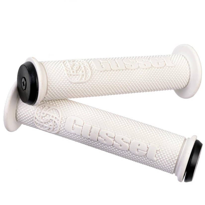 Gusset File Scooter Grips - White