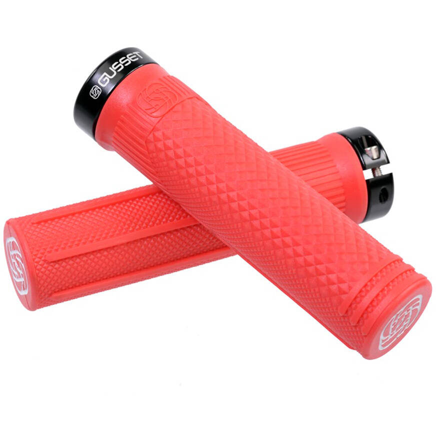 Gusset S2 Lock on Extra Soft Scooter Grips - Red