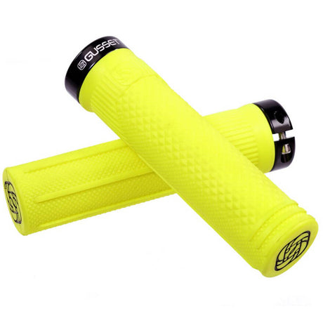 Gusset S2 Lock on Extra Soft Scooter Grips - Fluo Yellow