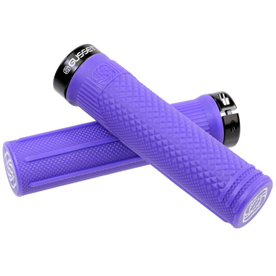 Gusset S2 Lock on Scooter Grips - Purple