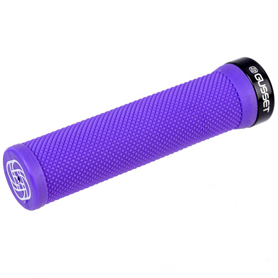 Gusset Single File Scooter Grips - Purple