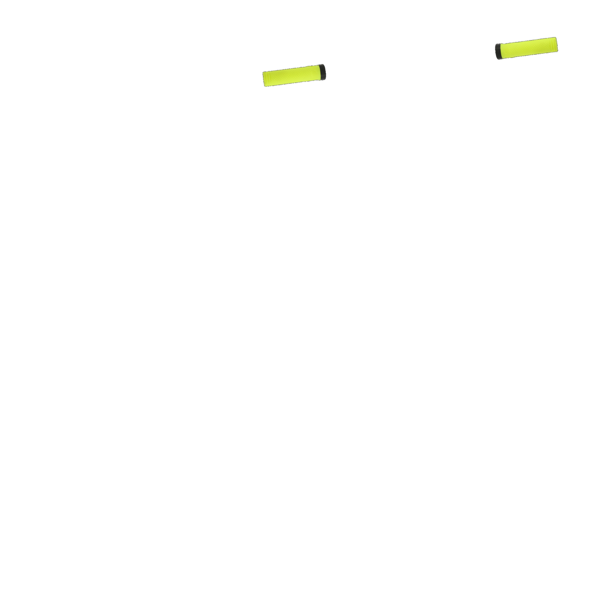 Gusset Single File Scooter Grips - Yellow