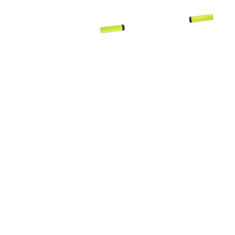 Gusset Single File Scooter Grips - Yellow