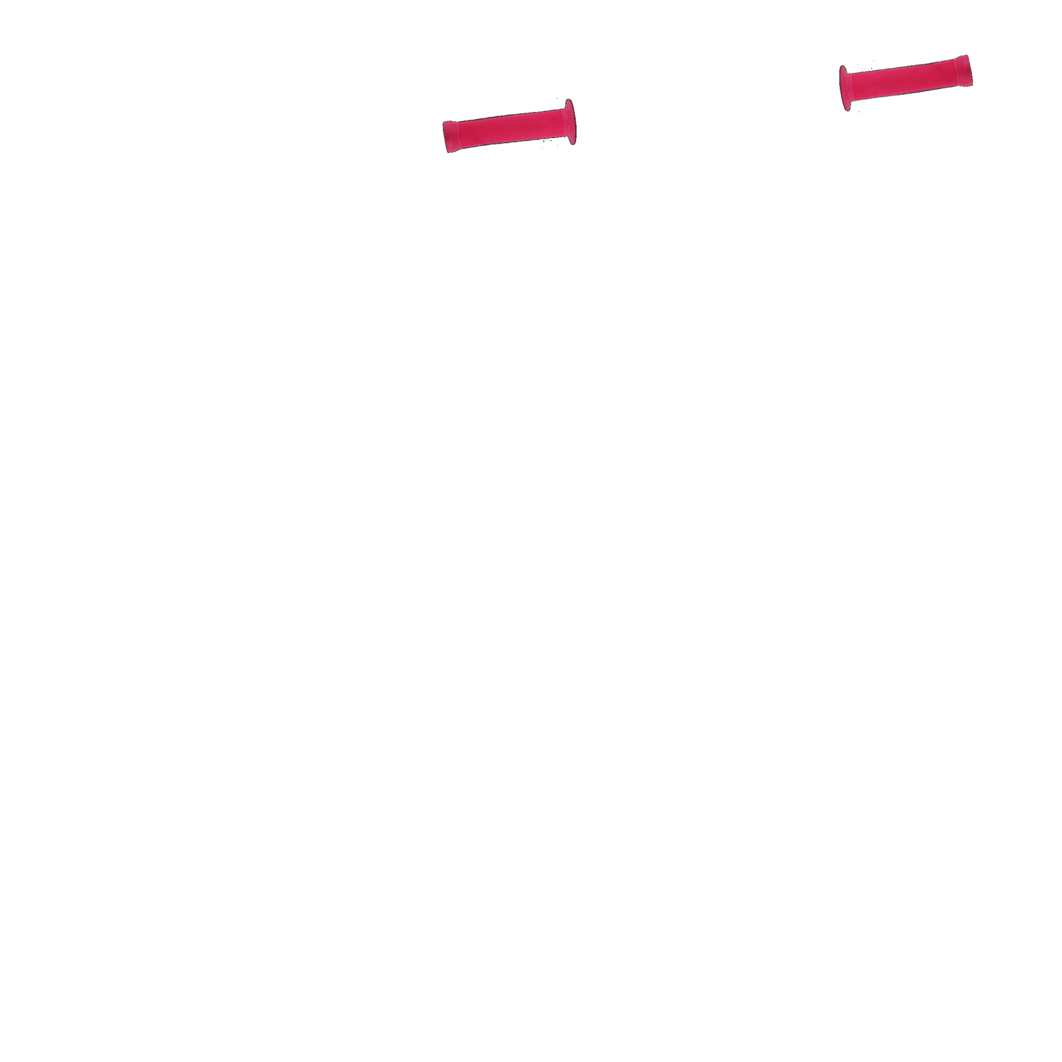 Gusset Sleeper Flanged Scooter Grips - Pink