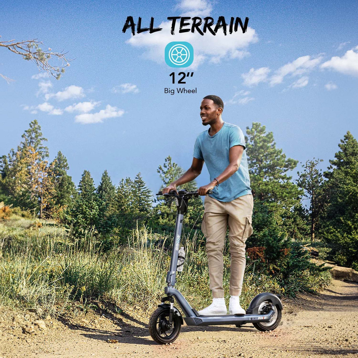 Gyroor X3 Electric Scooter - Grey