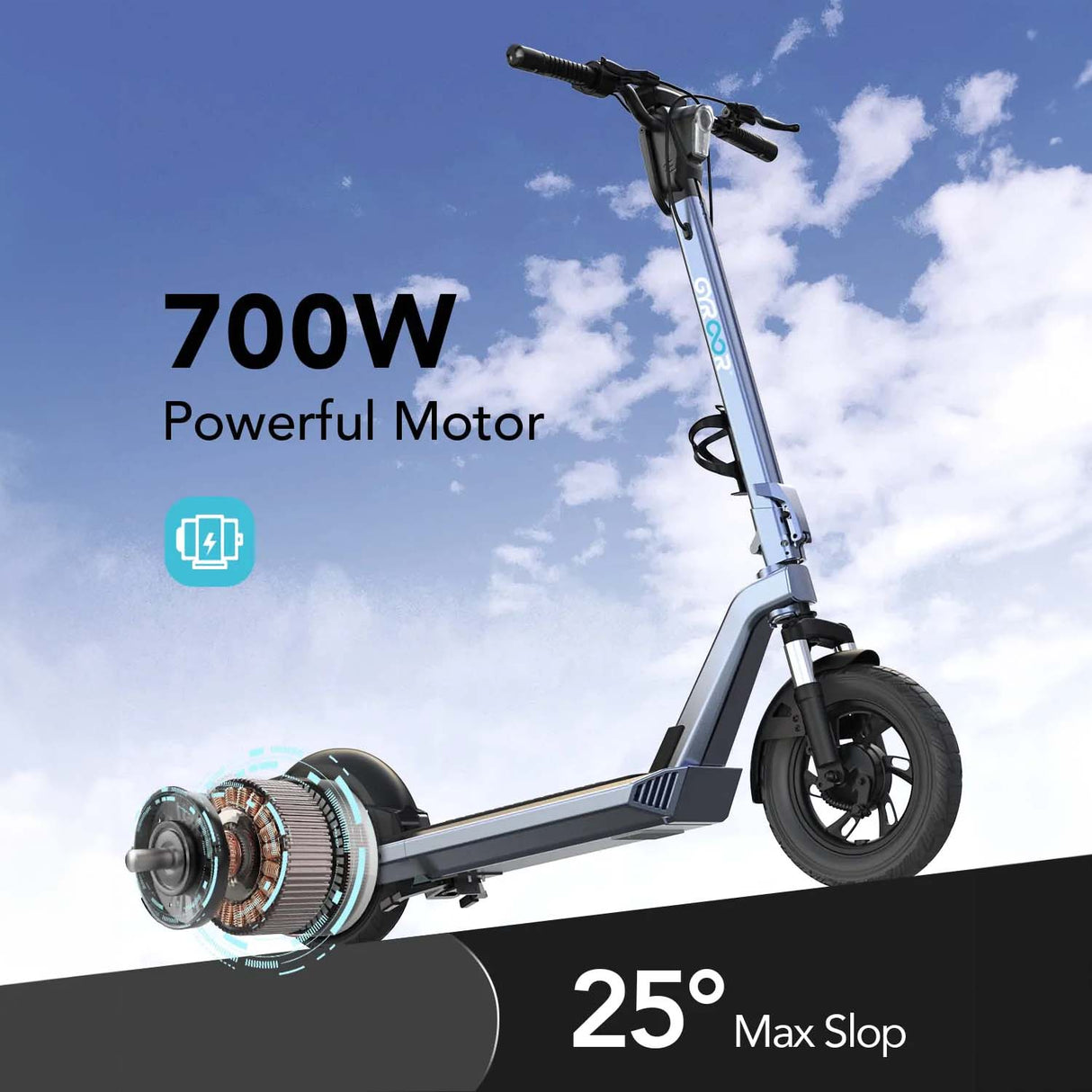 Gyroor X3 Electric Scooter - Grey