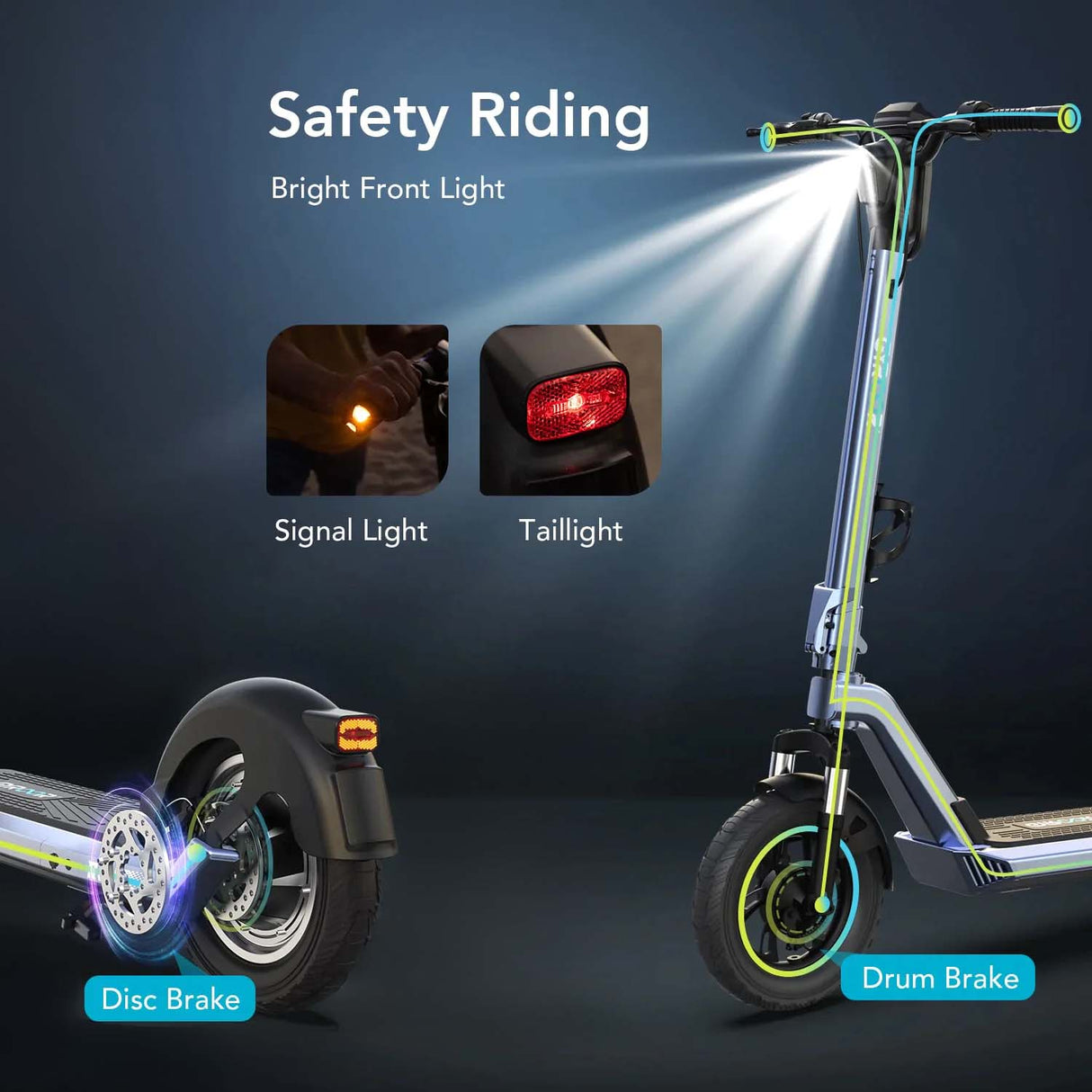Gyroor X3 Electric Scooter - Grey