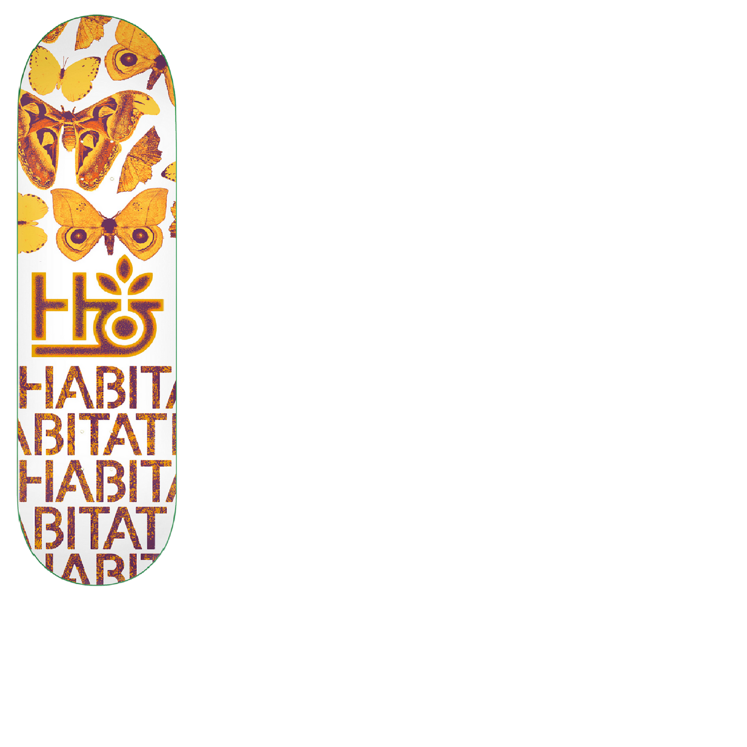 Habitat Insecta Skateboard Deck - Gold 8"
