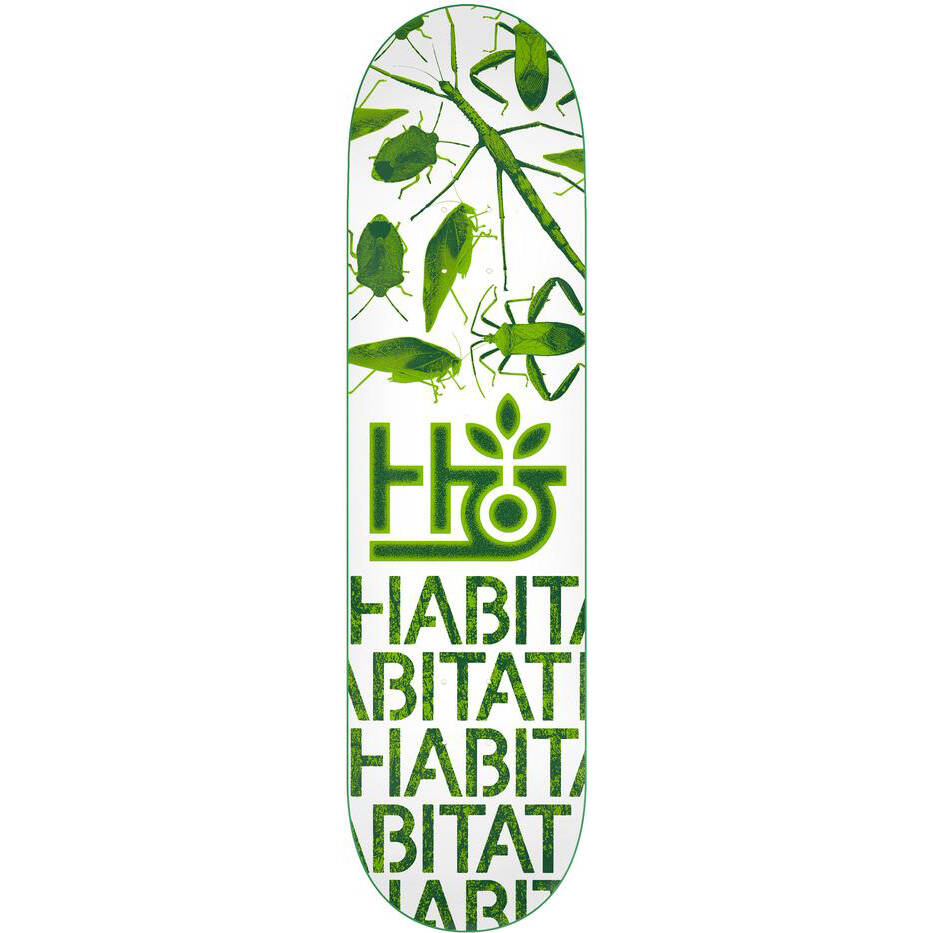Habitat Insecta Skateboard Deck - Green 7.75
