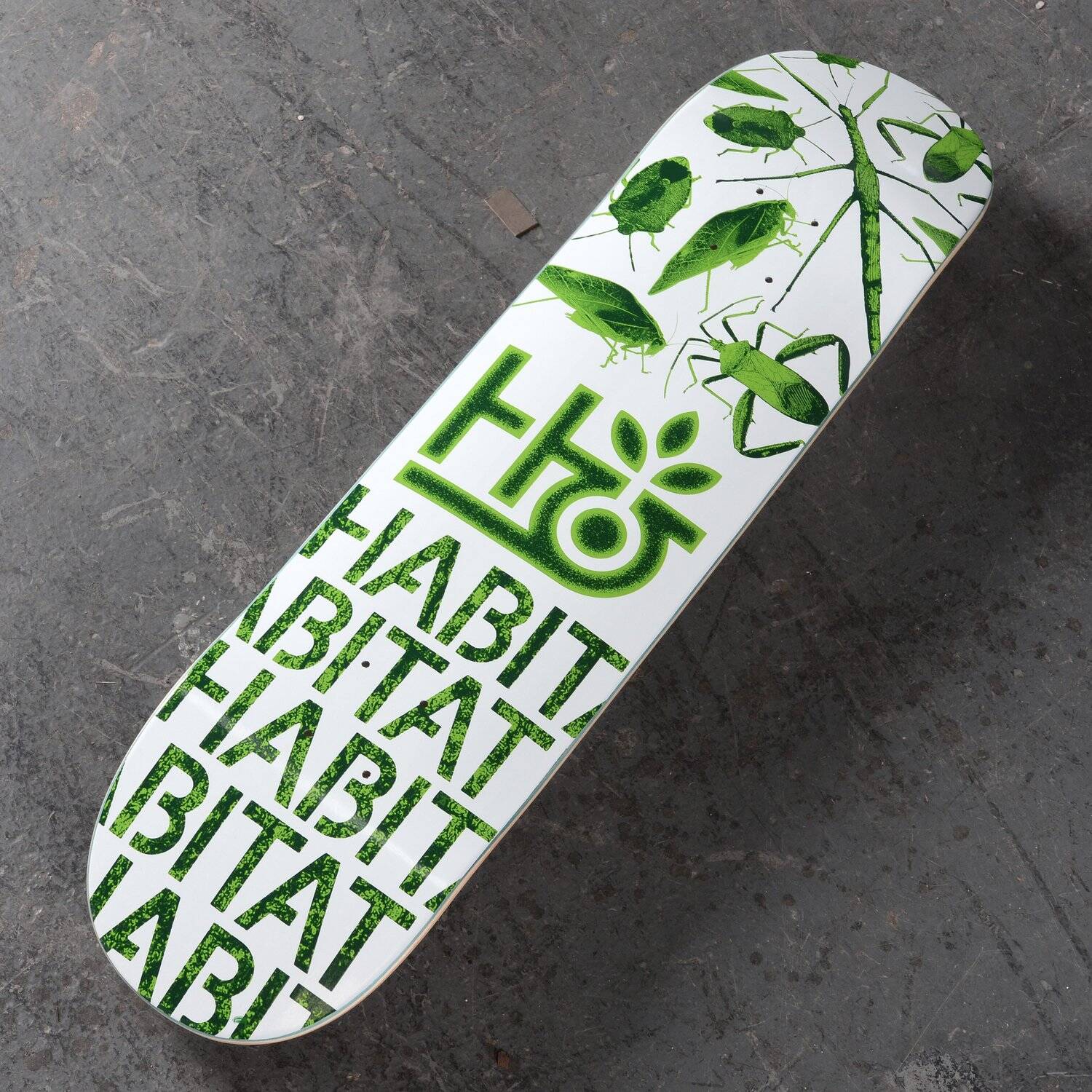 Habitat Insecta Skateboard Deck - Green 7.75